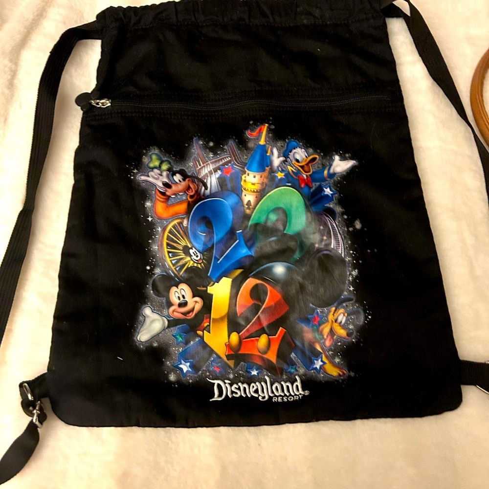 Walt Disney World Parks 2012 Messenger Bag Drawstring Backpack